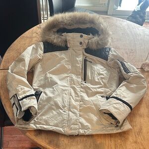 Descente Jacket with Fur Hood